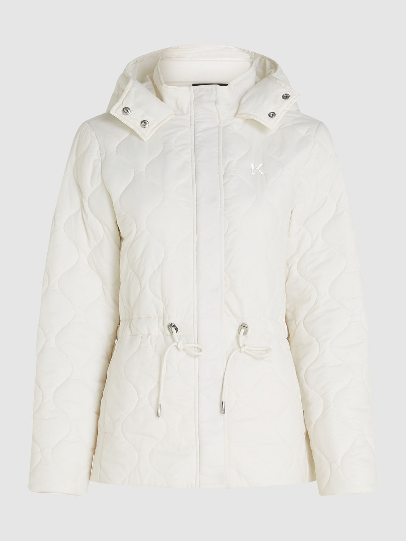 CHAQUETA LIGERA ACOLCHADA CON PATRON DE ONDAS - 1