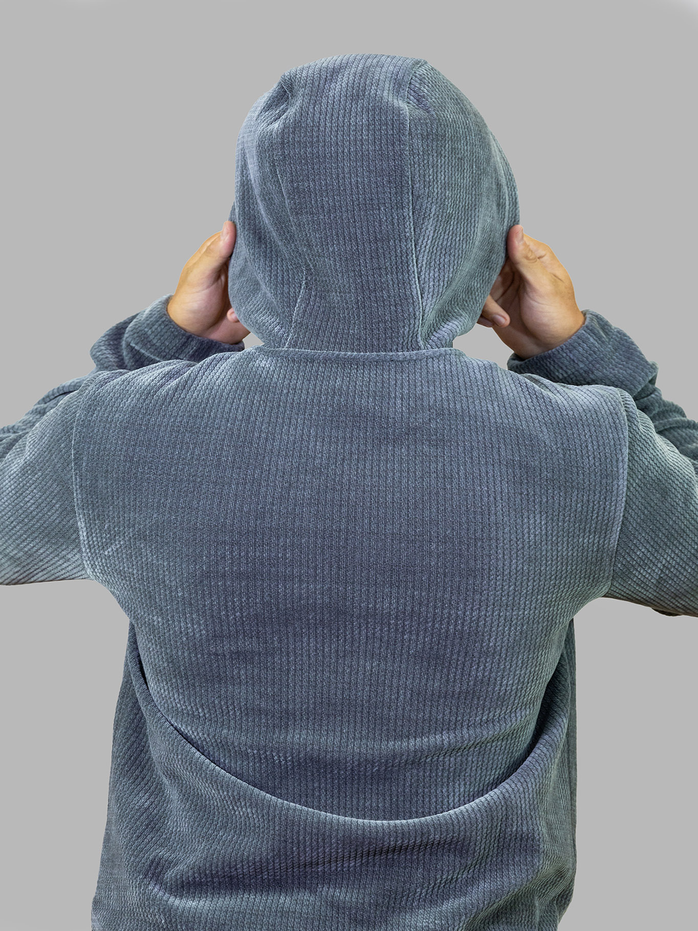 POLERON CON GORRO DE PUNTO TEXTURIZADO EFECTO PANA - 5