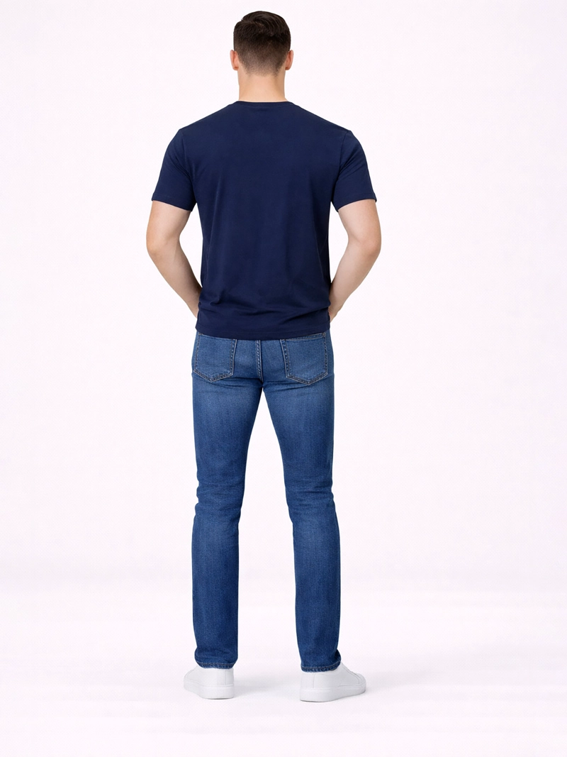 POLERA CON ESTAMPADO PEQUEÑO DE EN ESTILO ARMADURA - 3