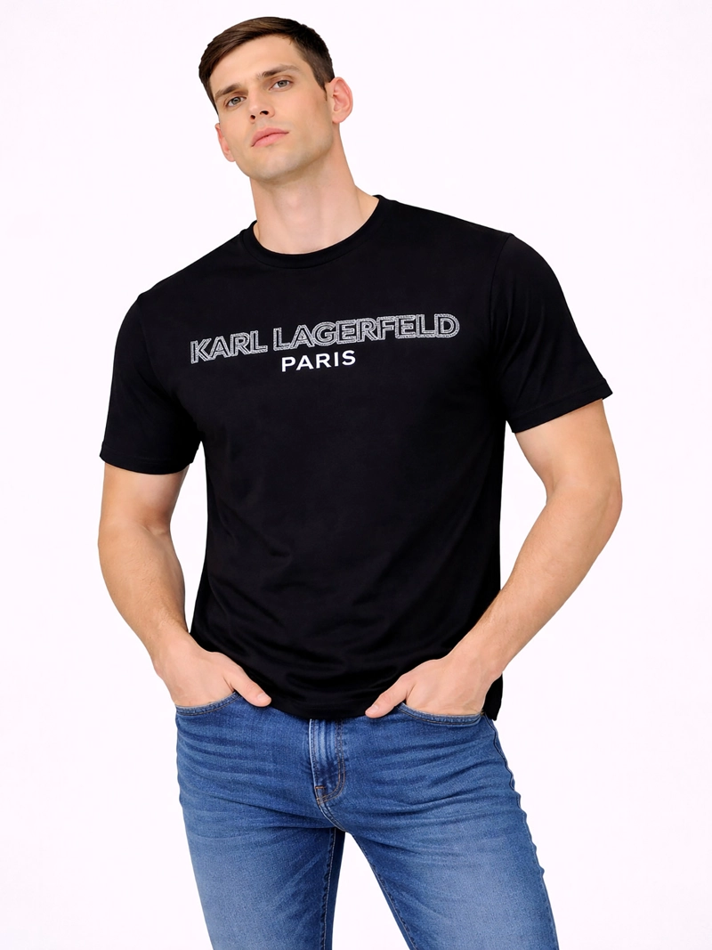 POLERA CON LOGO ESTAMPADO DOBLE 30S - 1