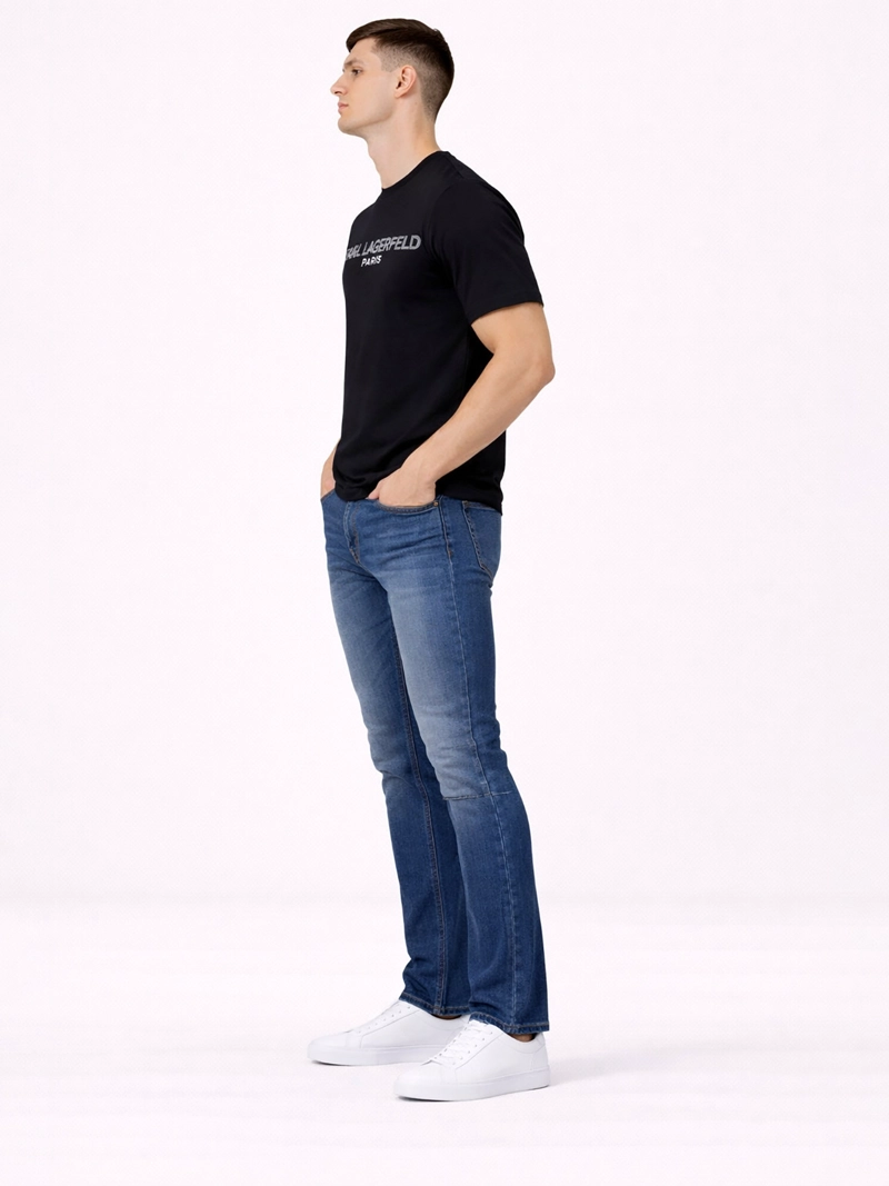 POLERA CON LOGO ESTAMPADO DOBLE 30S - 4