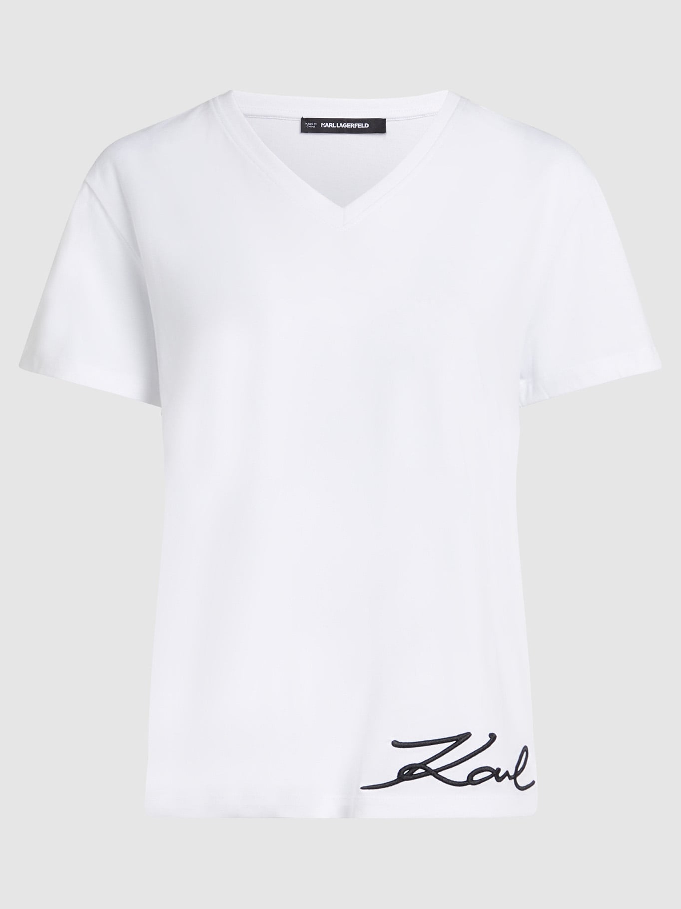 POLERA CON FIRMA DE KARL BORDADA - 1