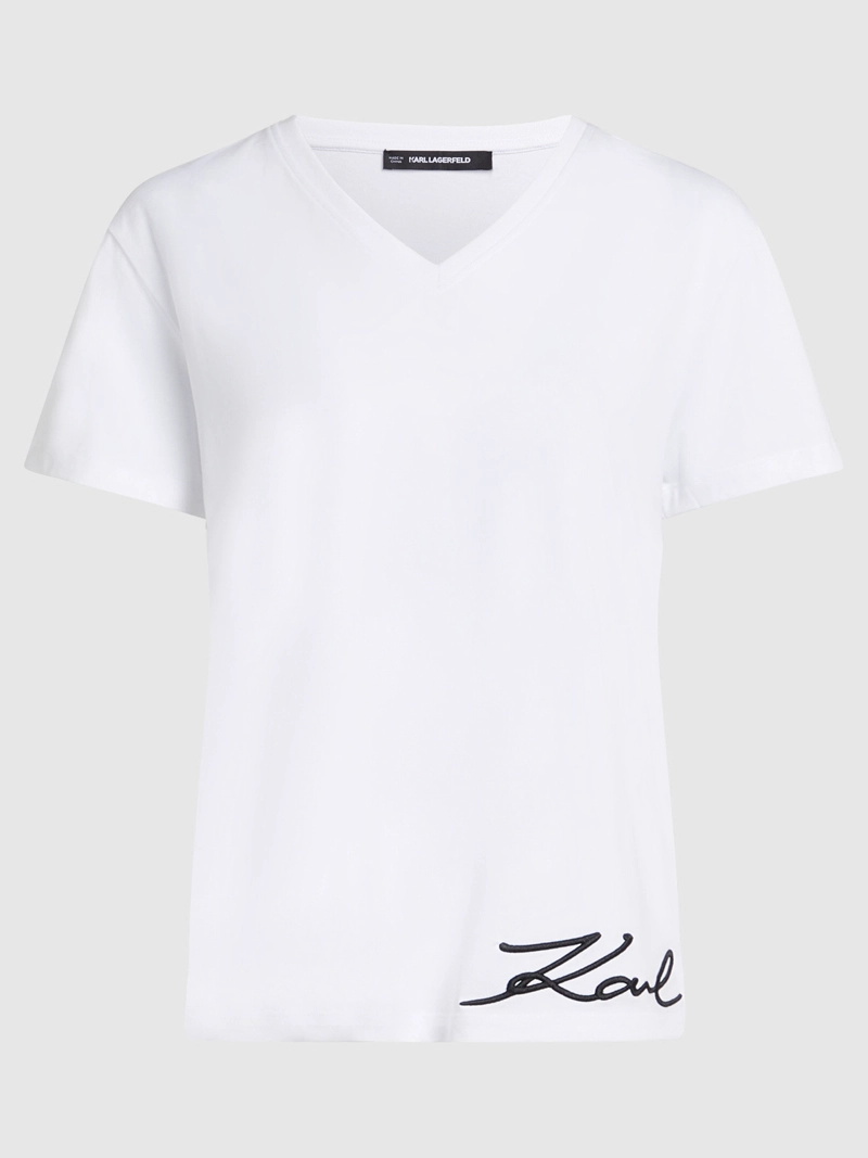 POLERA CON FIRMA DE KARL BORDADA - 1