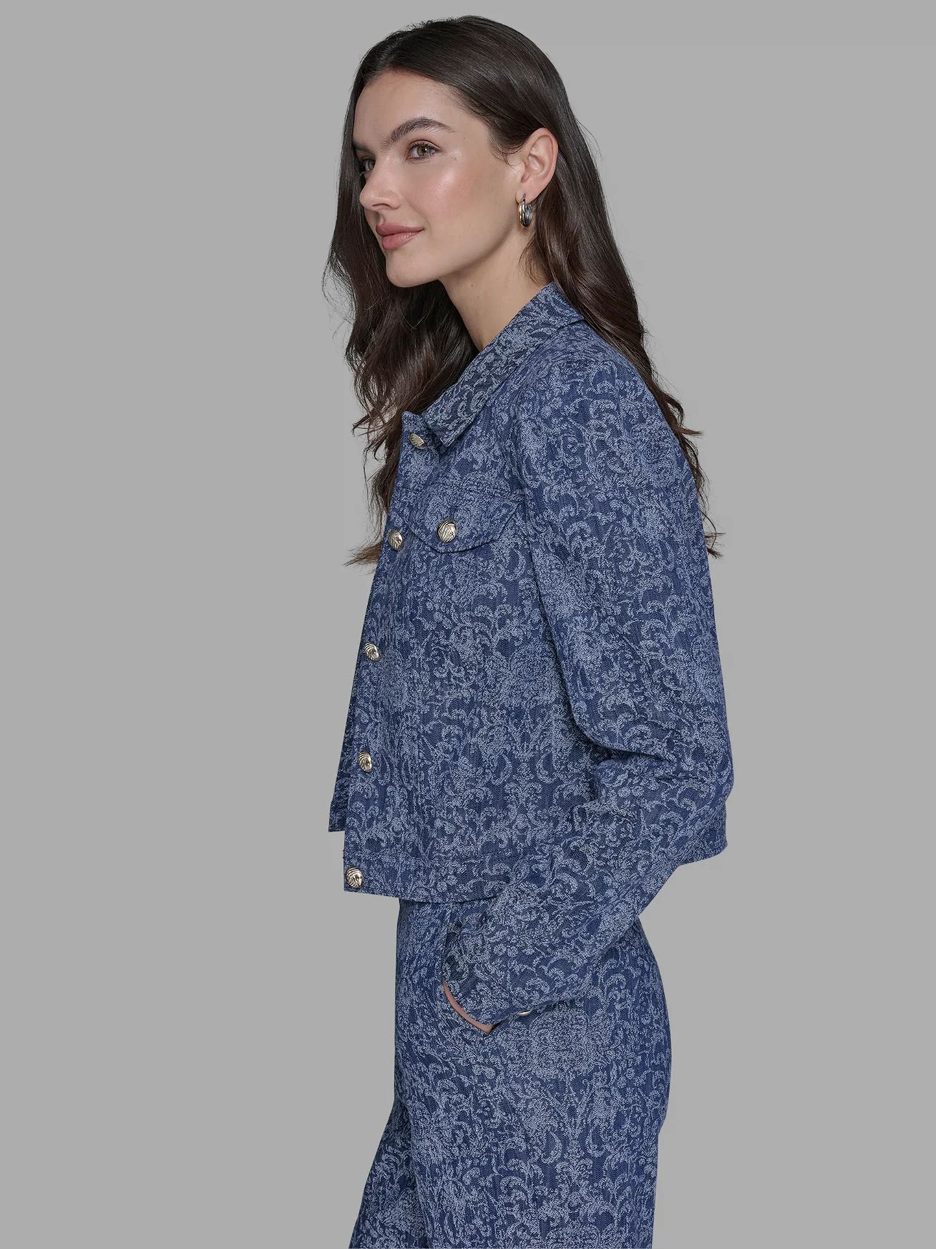 CHAQUETA CROPPED DENIM - 4
