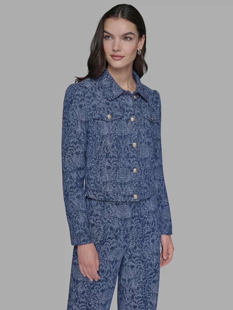 CHAQUETA CROPPED DENIM - 5