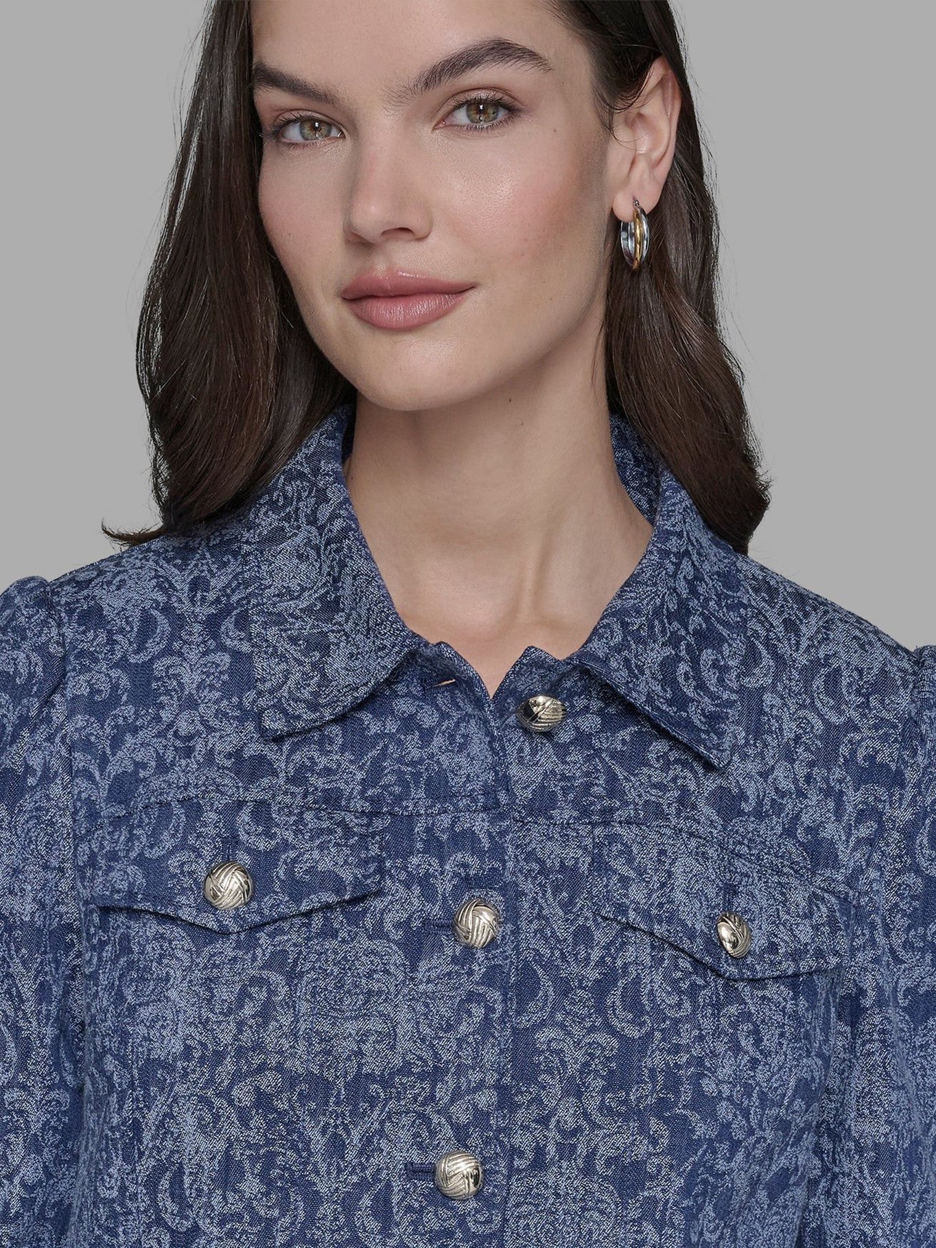 CHAQUETA CROPPED DENIM - 6