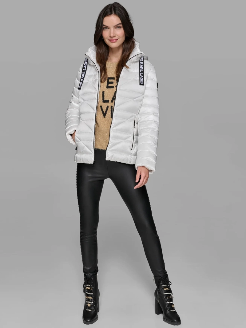 CHAQUETA LIGERA ACOLCHADA CON GORRO AJUSTABLE - 2