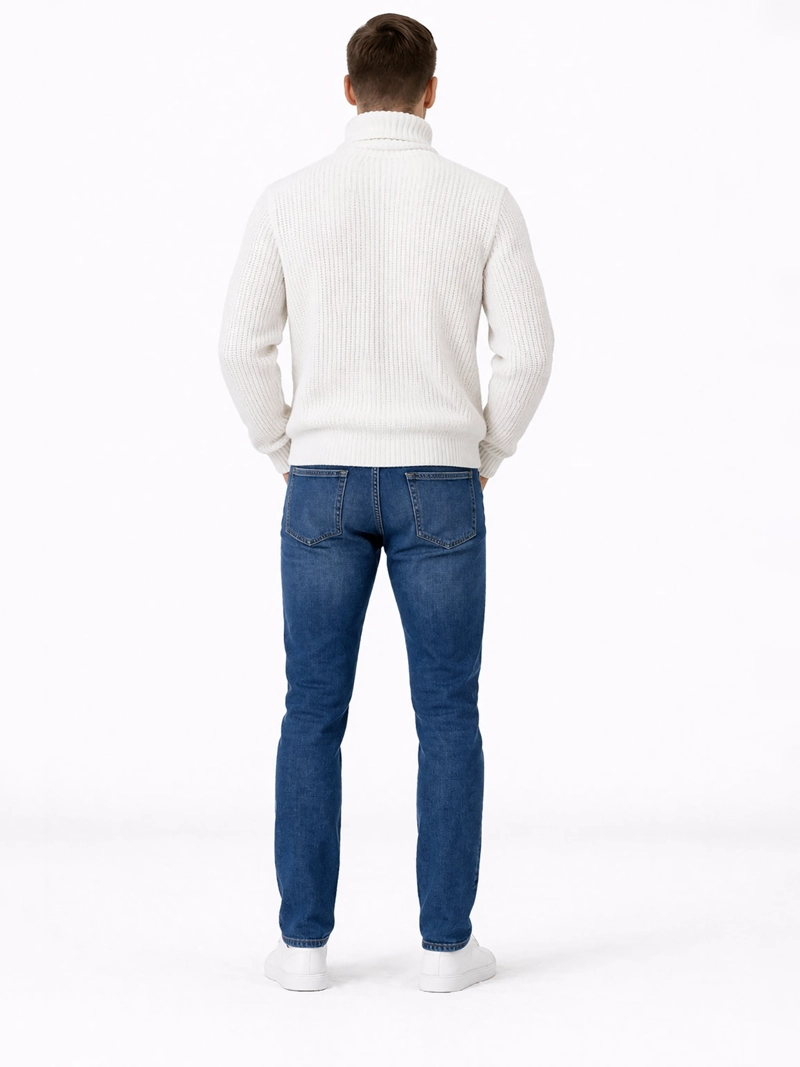 SWEATER DE CUELLO ALTO TEXTURIZADO - 3