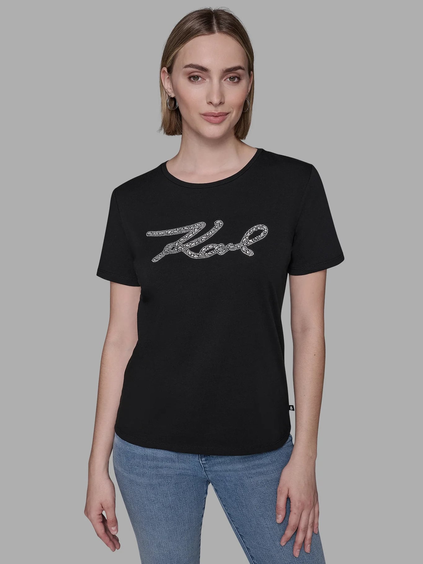 POLERA CON GRAFICO DE FIRMA DE KARL - 1