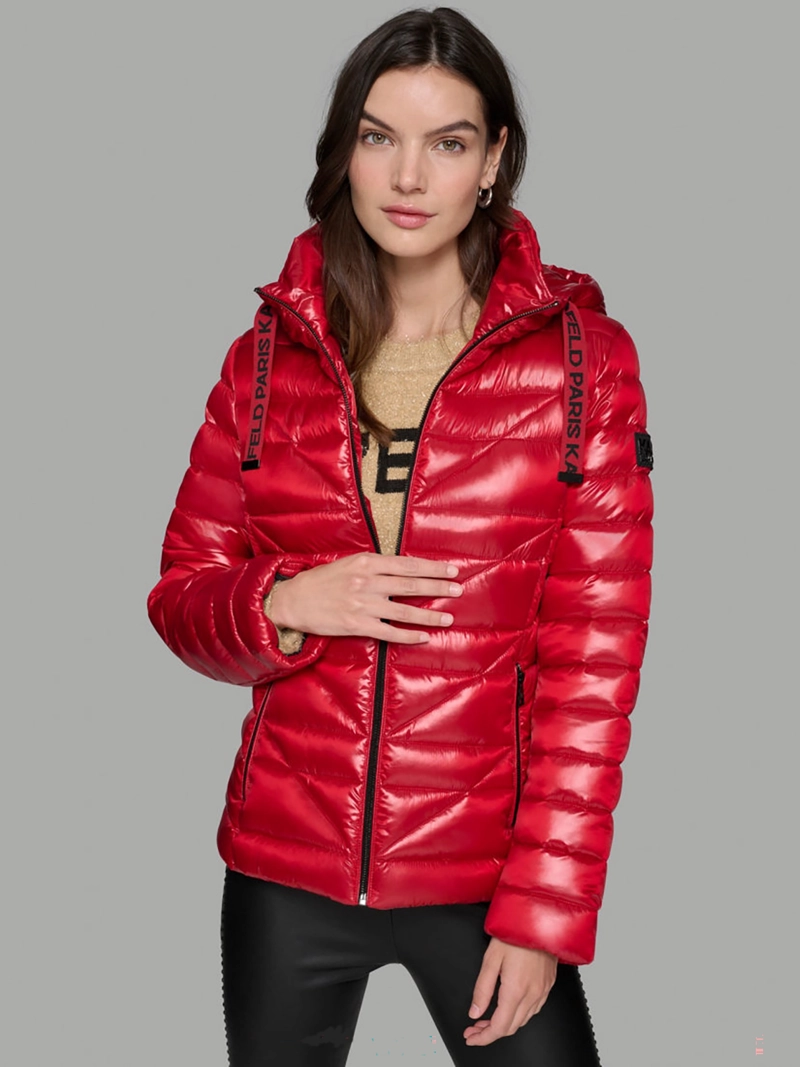 CHAQUETA LIGERA ACOLCHADA CON GORRO AJUSTABLE - 1