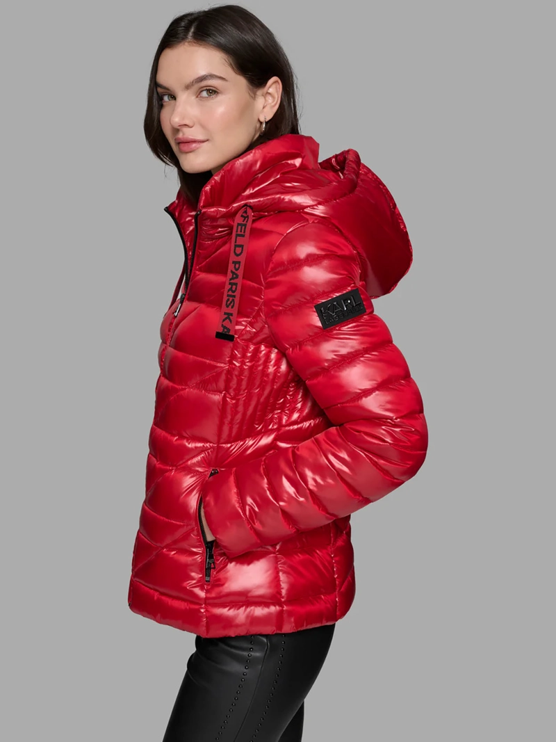 CHAQUETA LIGERA ACOLCHADA CON GORRO AJUSTABLE - 4