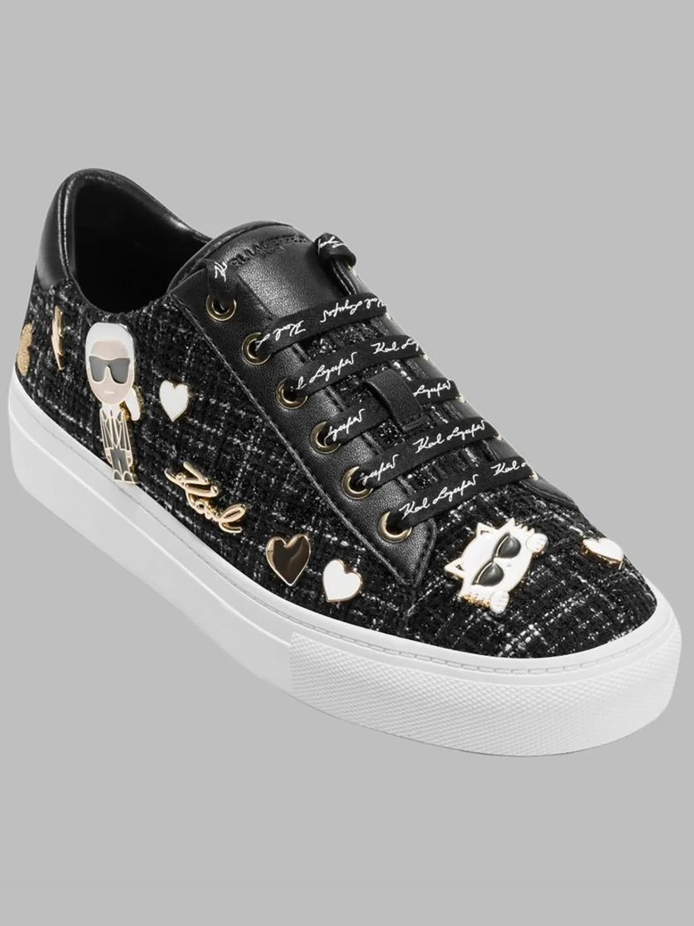 ZAPATILLAS CON ESTAMPADO Y PINES DISTINTIVOS DE KARL & CHOUPETTE - 1