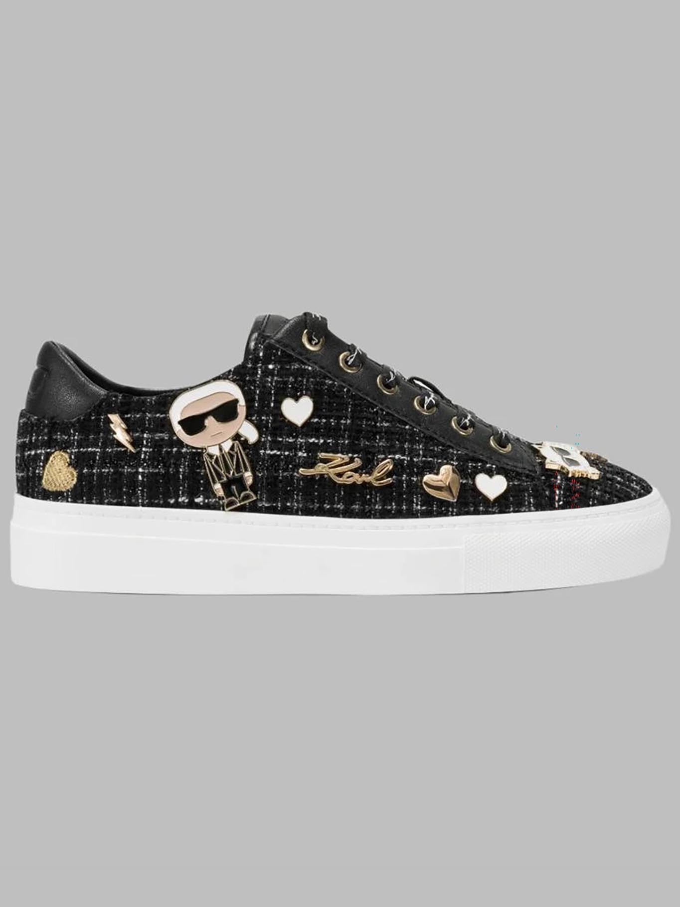 ZAPATILLAS CON ESTAMPADO Y PINES DISTINTIVOS DE KARL & CHOUPETTE - 5
