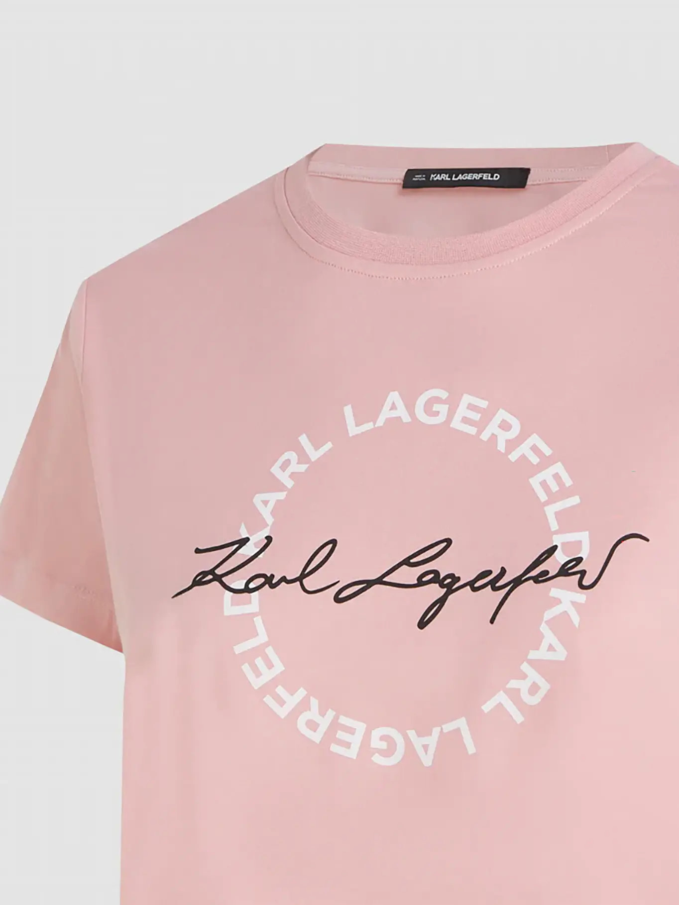 POLERA DE CUELLO REDONDO CON ESTAMPADO DE FIRMA DE KARL - 2