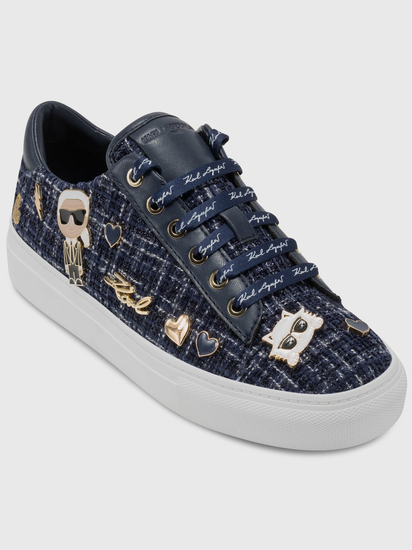 ZAPATILLAS CON ESTAMPADO Y PINES DISTINTIVOS DE KARL & CHOUPETTE - 1
