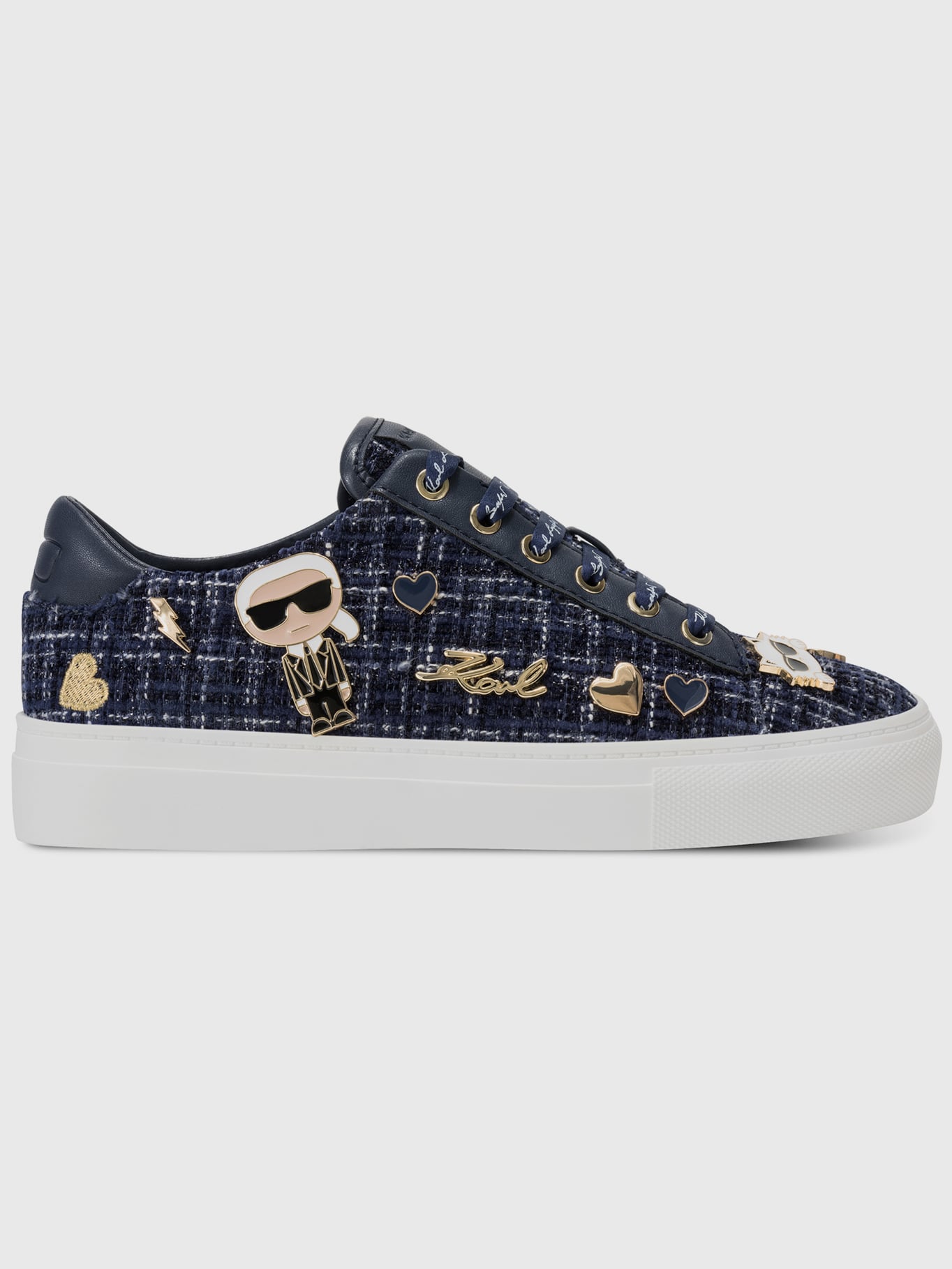 ZAPATILLAS CON ESTAMPADO Y PINES DISTINTIVOS DE KARL & CHOUPETTE - 5