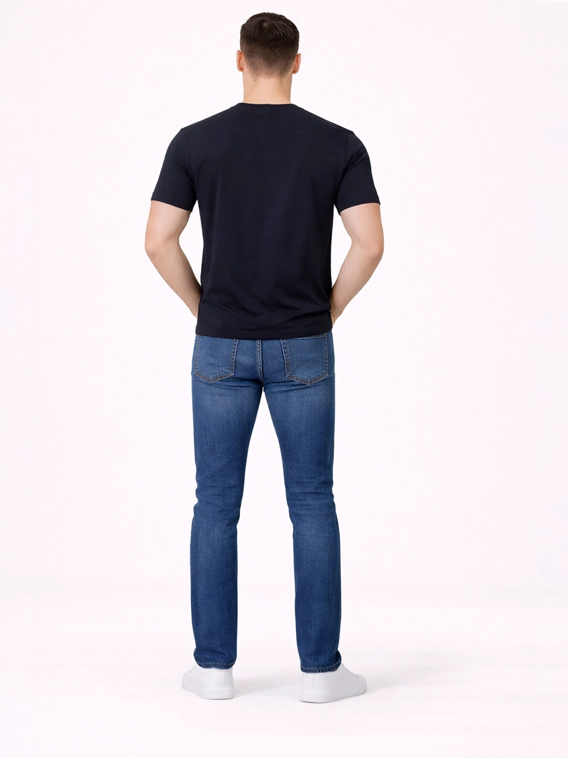 POLERA CON ESTAMPADO PEQUEÑO DE EN ESTILO ARMADURA - 3