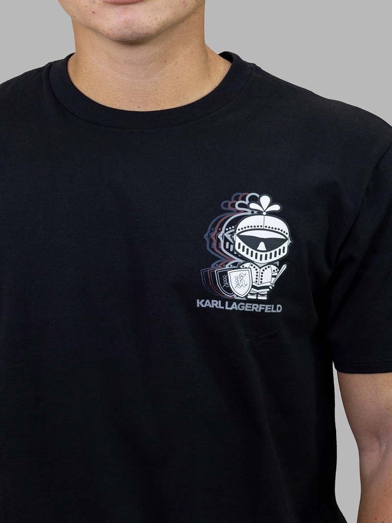 POLERA CON ESTAMPADO PEQUEÑO DE EN ESTILO ARMADURA - 5