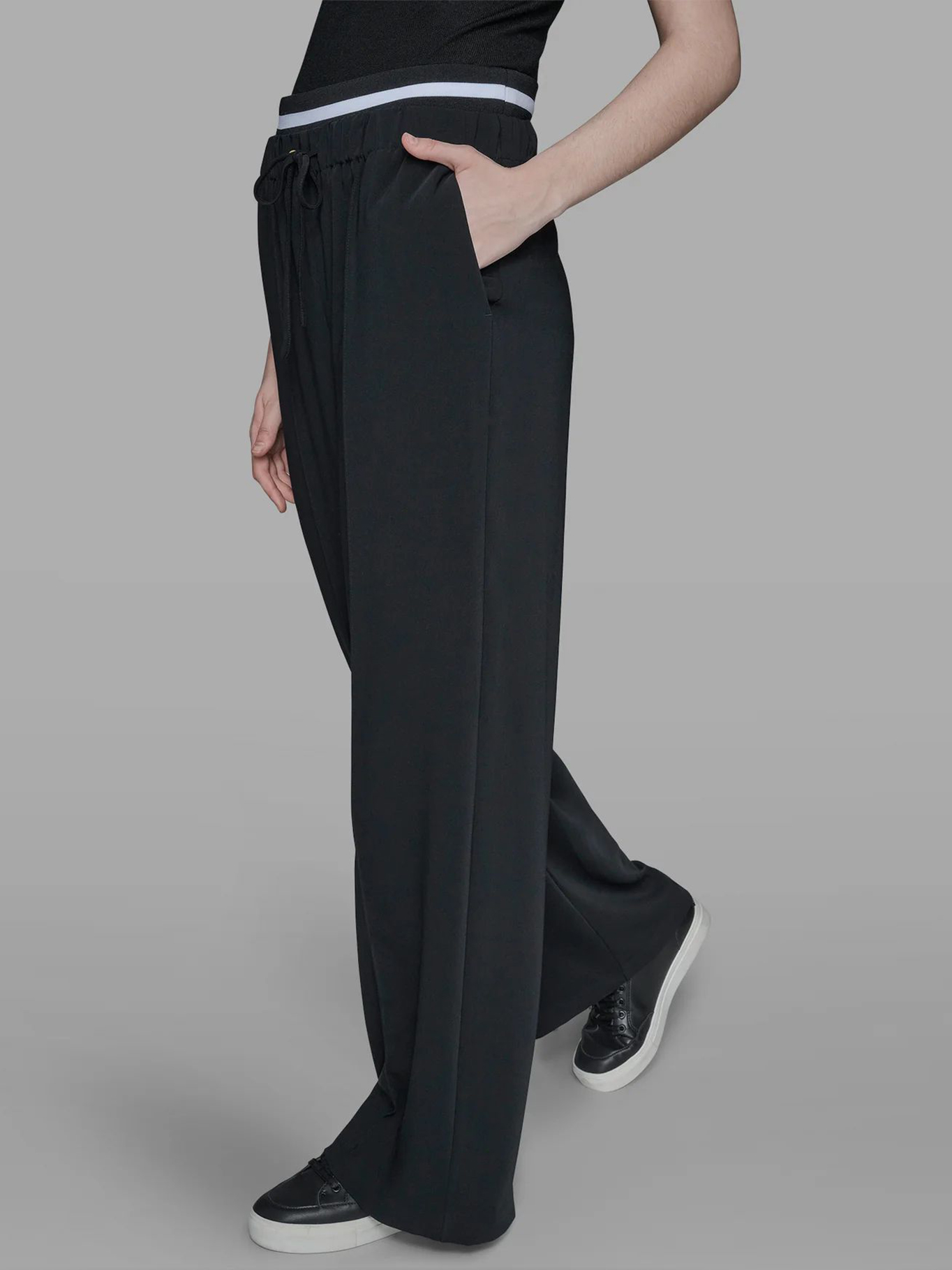 PANTALON FLUIDO CON DOBLE PRETINA ELASTICA - 4