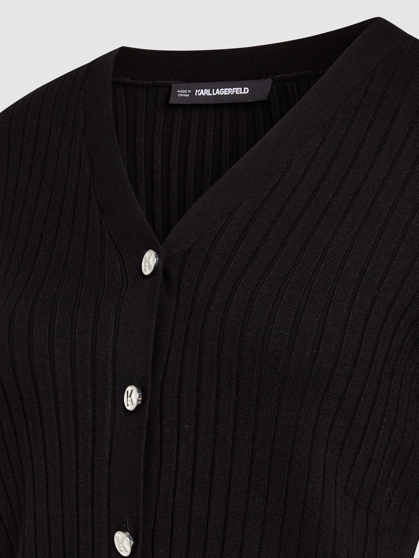 CARDIGAN DE PUNTO CON DISEÑO ACANALADO - 2