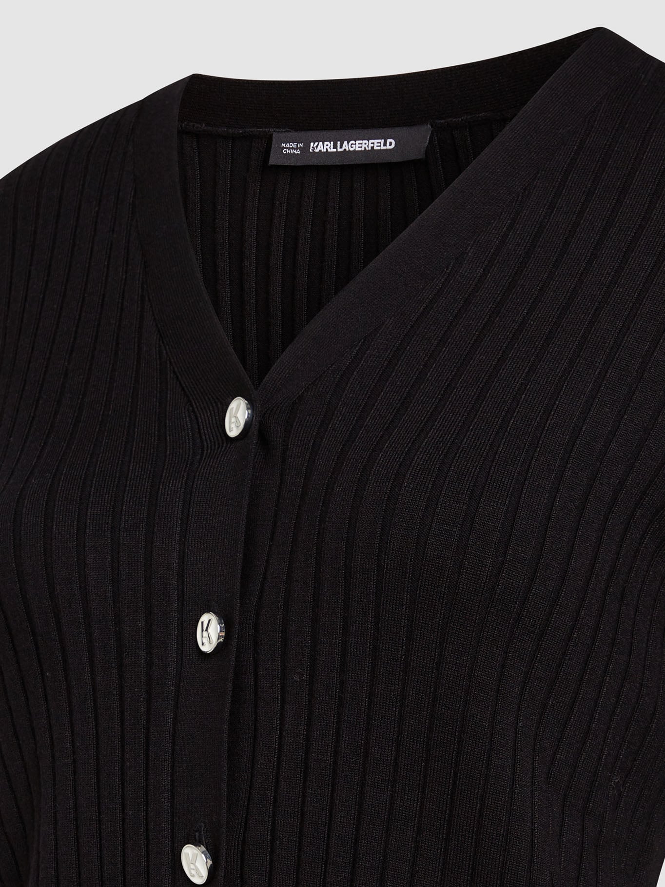 CARDIGAN DE PUNTO CON DISEÑO ACANALADO - 2