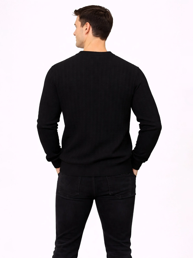 SWEATER CON TEJIDO DE PATRON DE CABLE - 3