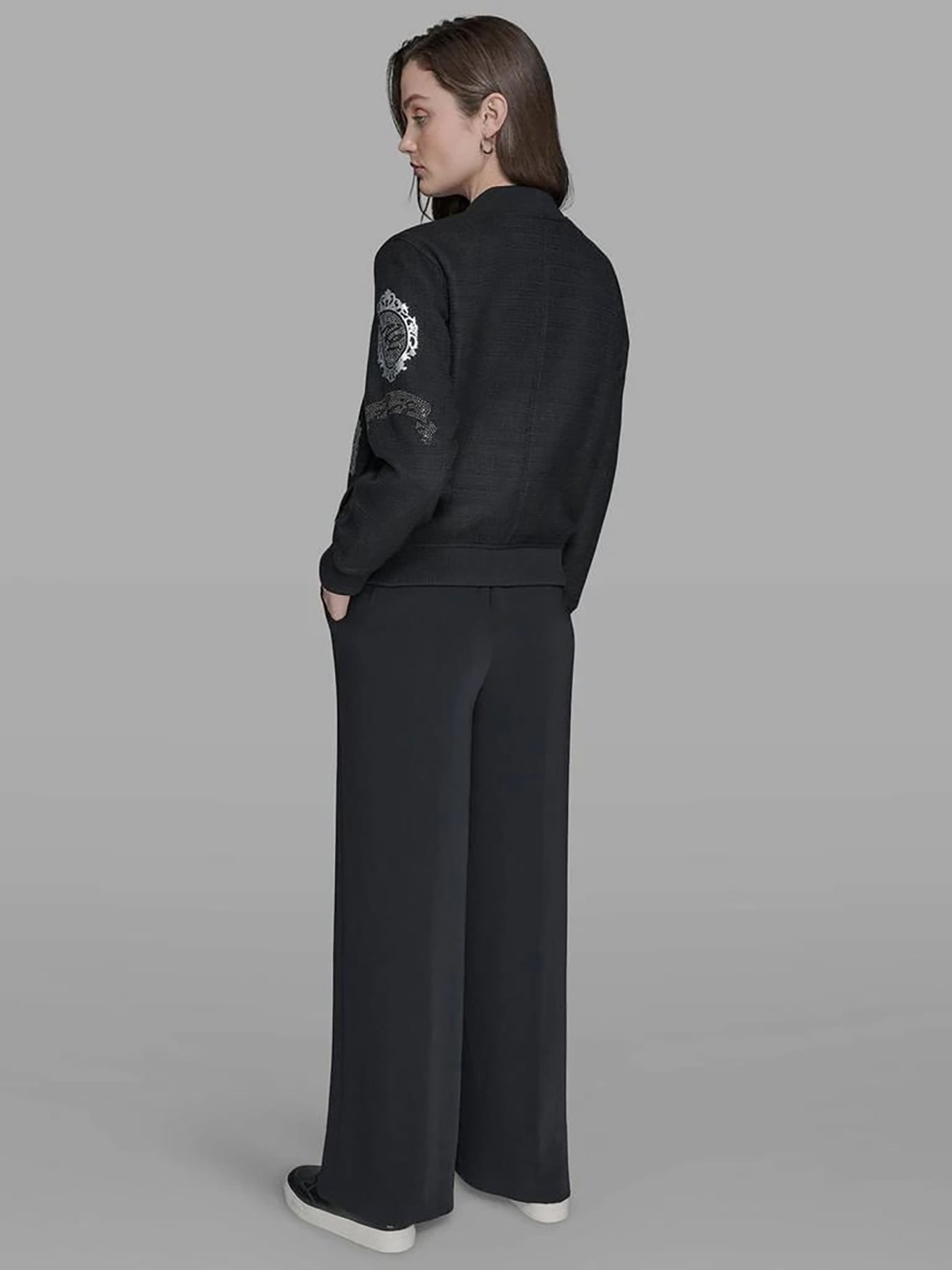 CHAQUETA BOMBER CON MOTIVOS KARL - 3