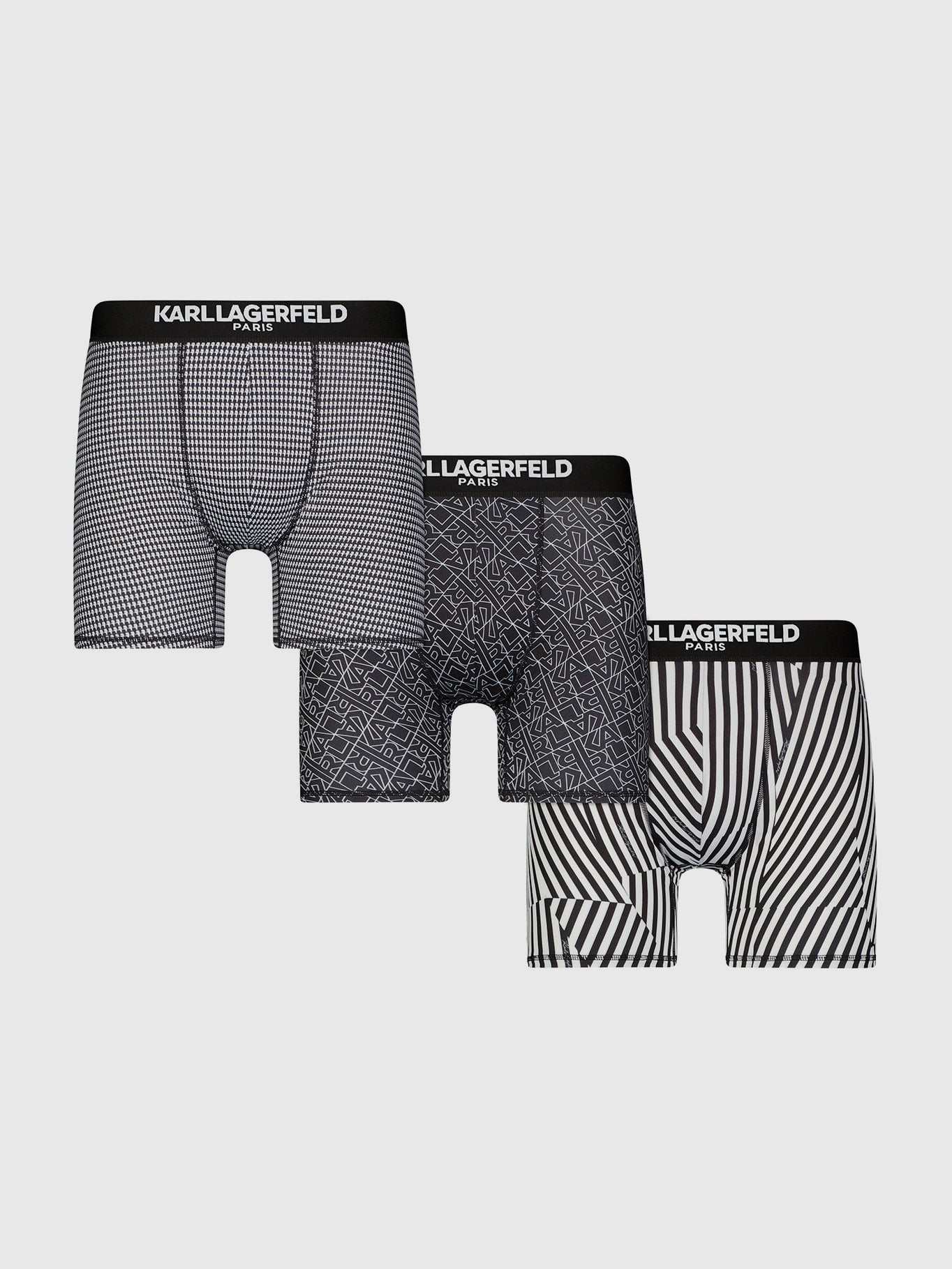 PACK DE 3 BOXERS ESTAMPADOS CON DISEÑOS GRAFICOS KARL HEAD - 1