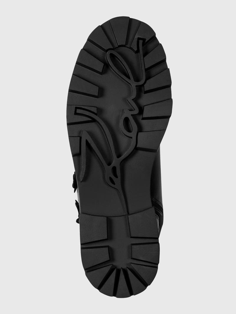 BOTAS COMBAT NEGRAS CON APLIQUES FLORALES - 4
