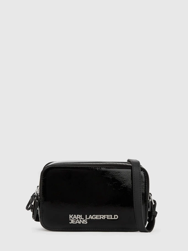 CARTERA CAMERABAG CON EFECTO BRILLANTE Y LOGO METALICO - 1