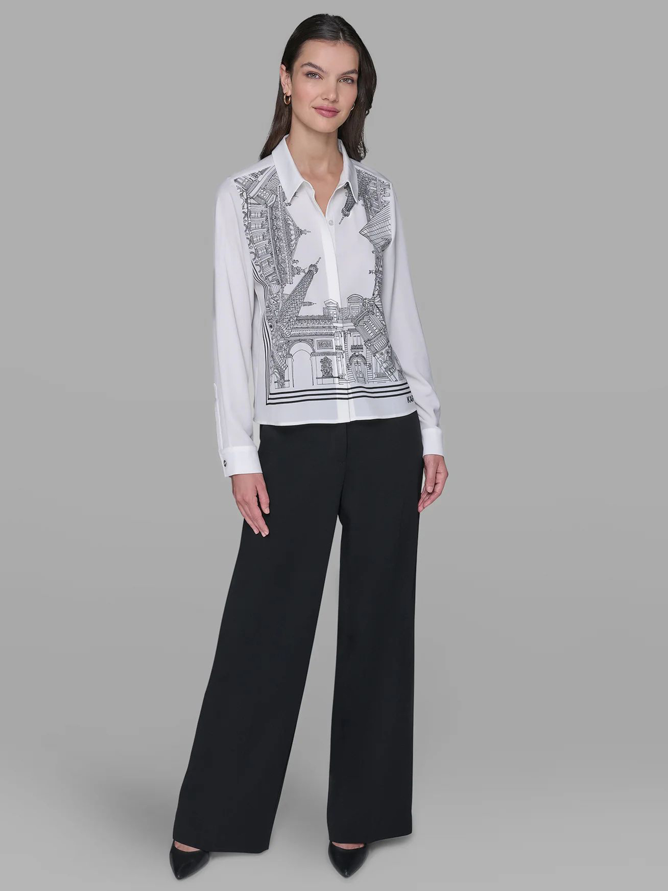 CAMISA CON ESTAMPADO GRAFICO DISTINTIVO DE PARIS - 2