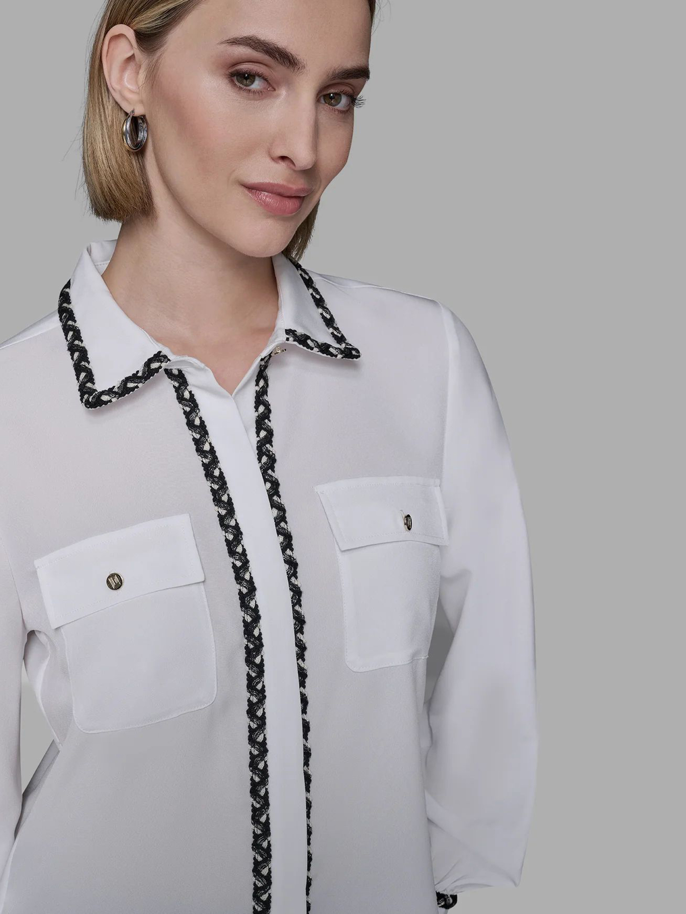 CAMISA DE MANGA LARGA CON DETALLES TEXTURIZADOS - 5