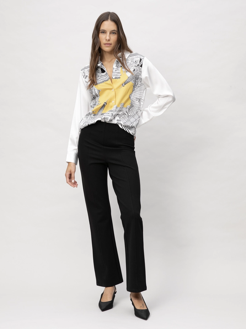CAMISA DE MANGA LARGA CON ESTAMPADO FRONTAL DE CIUDAD - 2