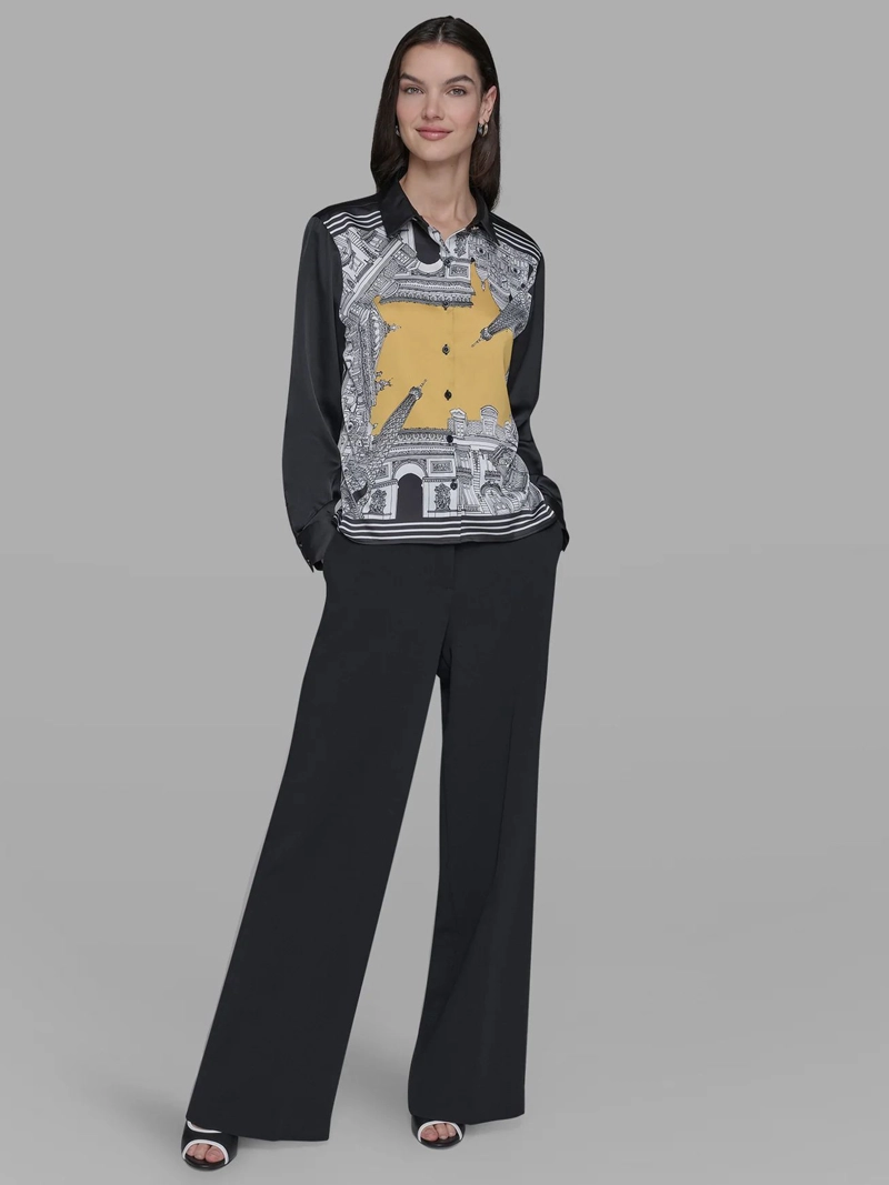 CAMISA DE MANGA LARGA CON ESTAMPADO FRONTAL DE CIUDAD - 2