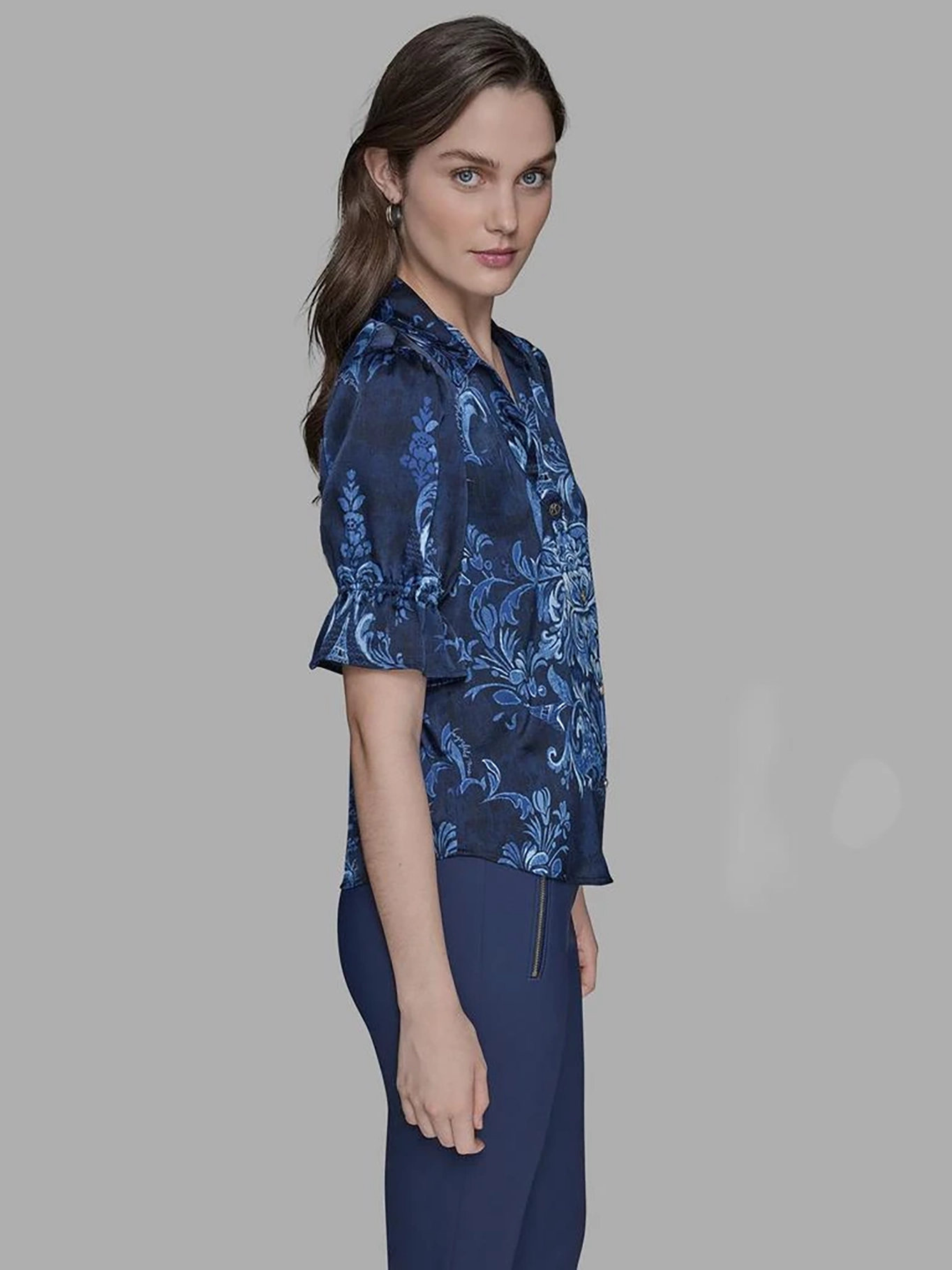 CAMISA ESTAMPADA DE MANGA CORTA CON BOTONES - 4
