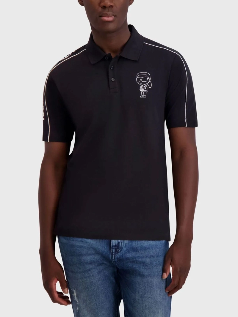 POLO CON DETALLES DE SILUETA DE LOGO DE KARL - 1