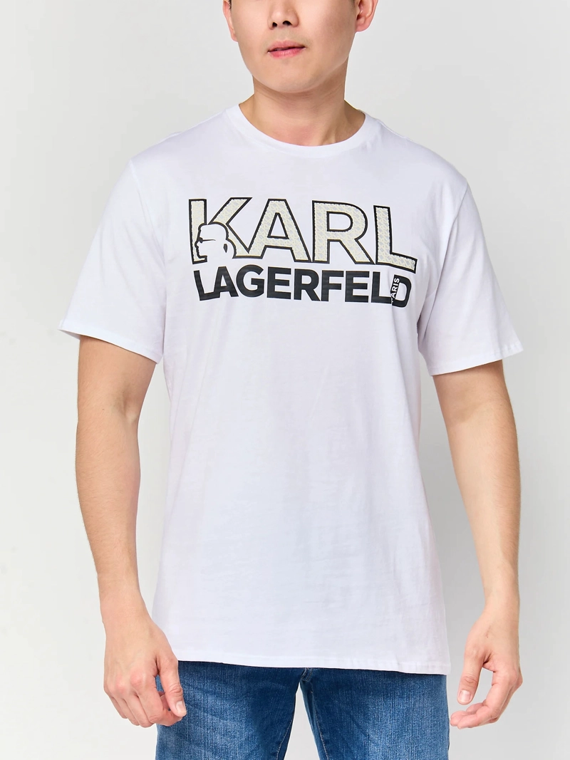 POLERA CON LOGO KARL LAGERFELD EN GRAN FORMATO - 1