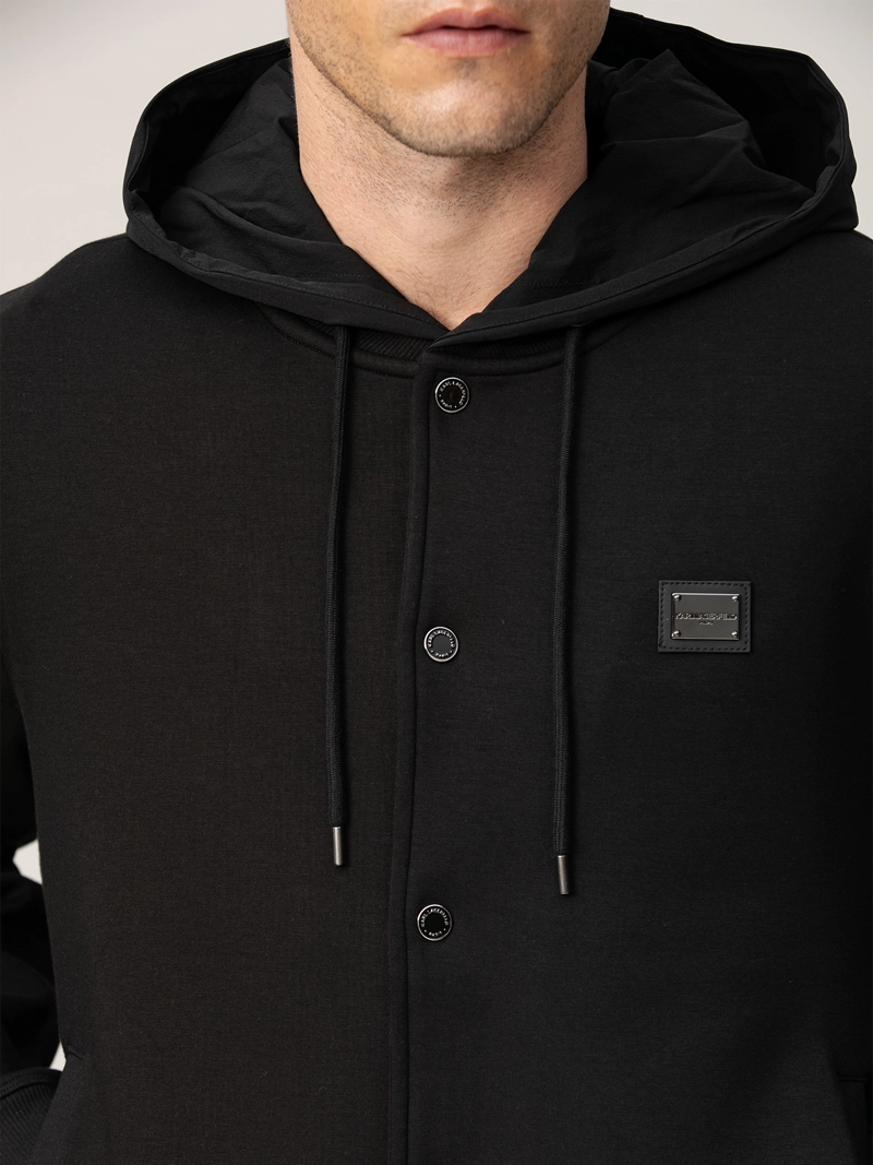 CHAQUETA BOMBER CON GORRO DE NAILON - 5