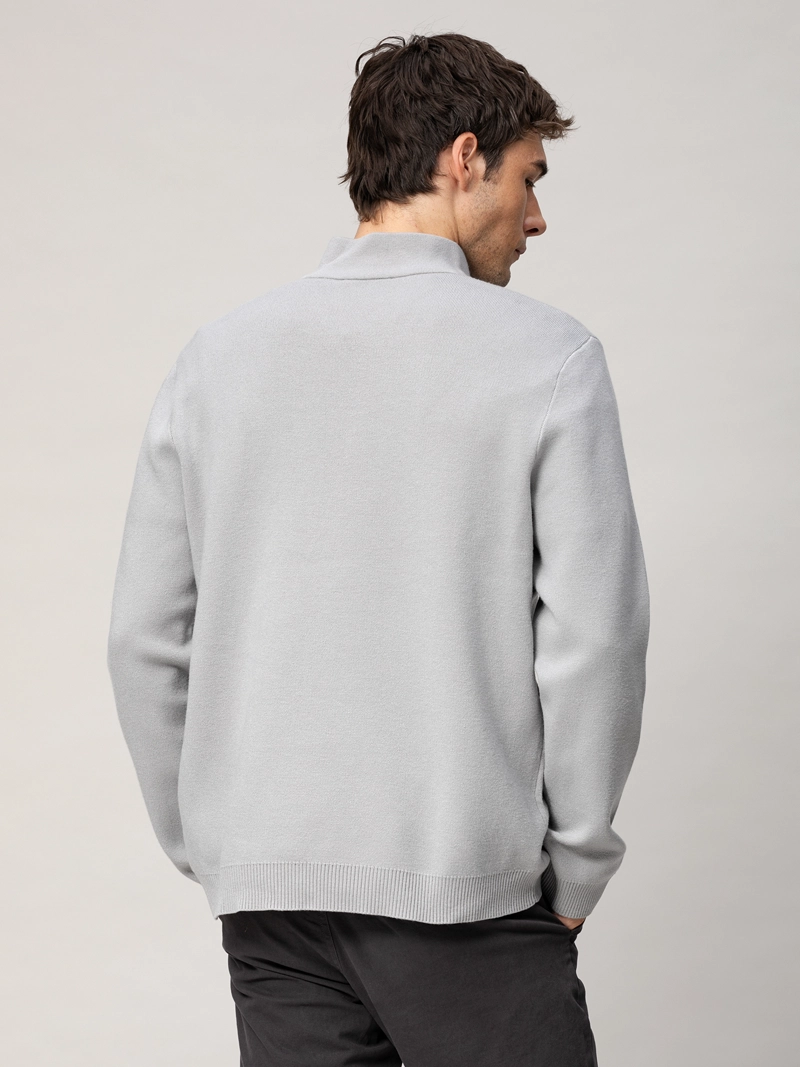 SWEATER CON CIERRE DE UN CUARTO - 3