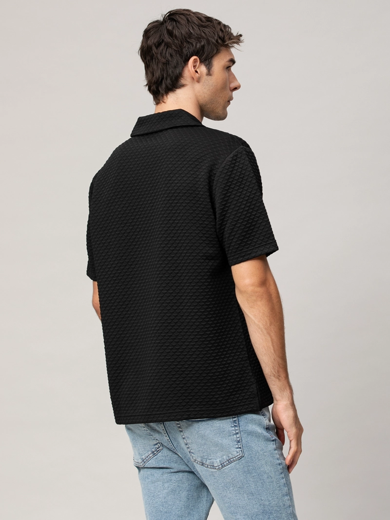 POLO DE JACQUARD CON DISEÑO TRIANGULAR - 3