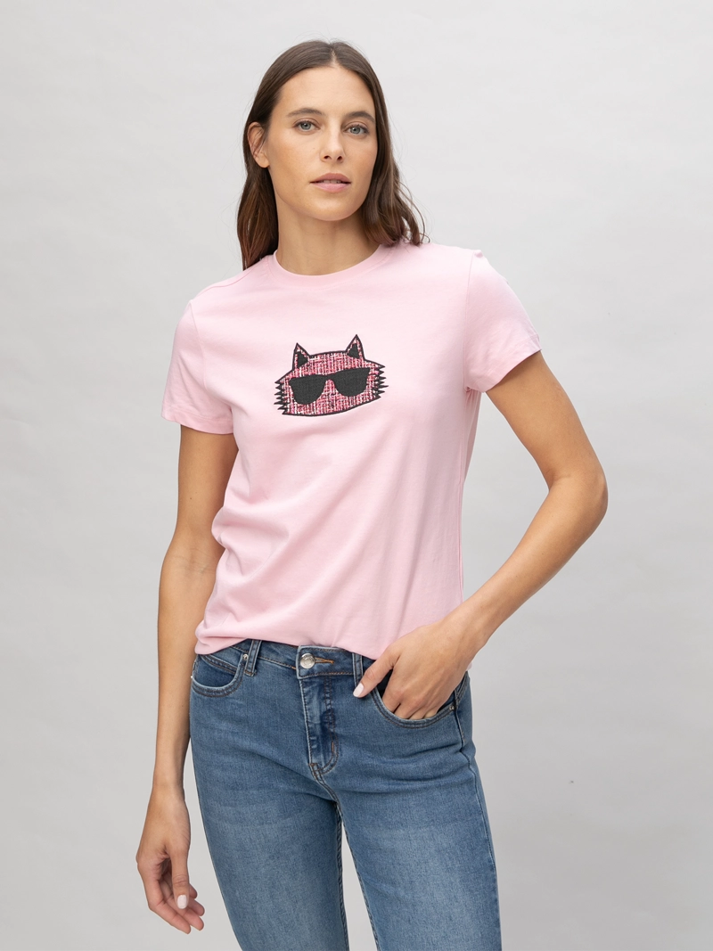 POLERA CON GRAFICO TEXTURIZADO DE CHOUPETTE - 1