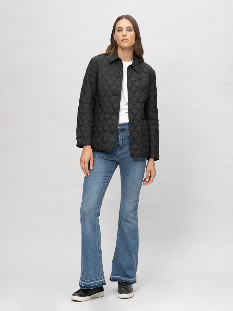 CHAQUETA LIGERA ACOLCHADA CON ROMBOS - 2