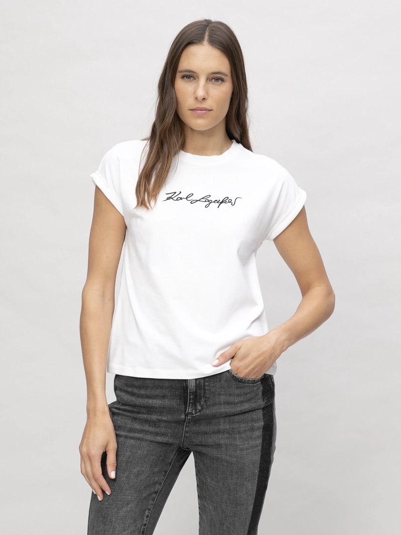 POLERA SIN MANGAS CON ESTAMPADO DE KARL - 1