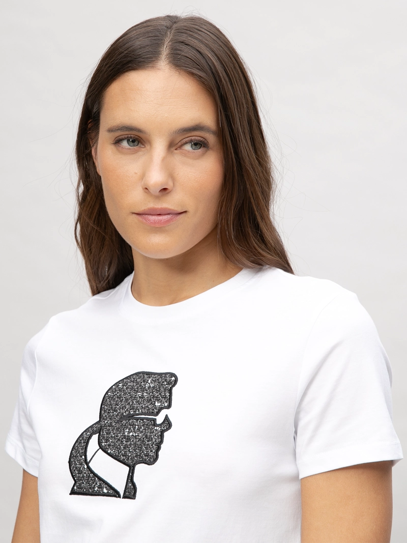 POLERA CON PERFIL DE KARL EN TEJIDO BOUCLE - 4