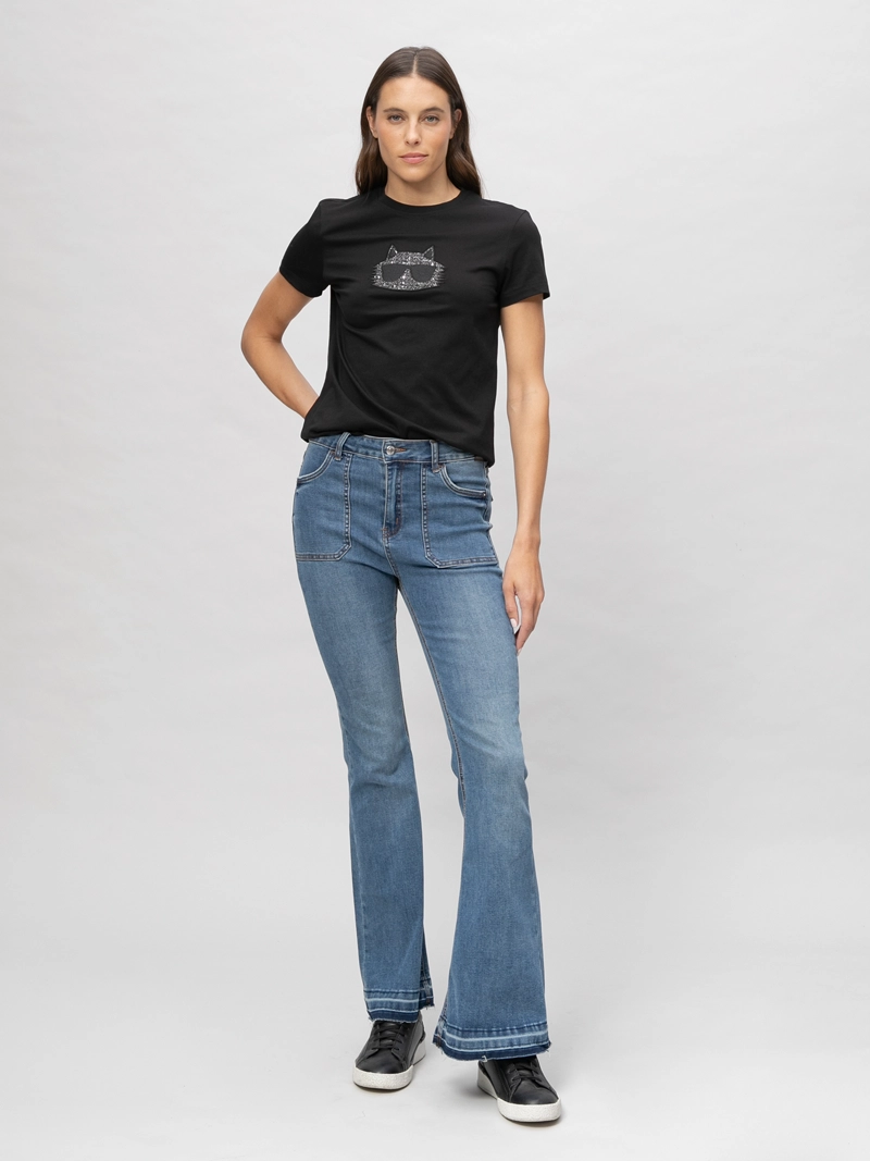 POLERA CON GRAFICO TEXTURIZADO DE CHOUPETTE - 2