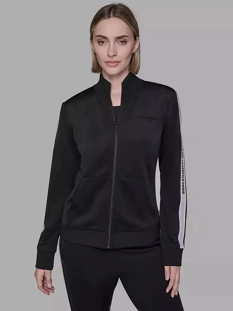CHAQUETA DEPORTIVA CON CINTA DE LOGO - 1