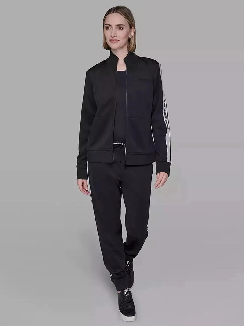 CHAQUETA DEPORTIVA CON CINTA DE LOGO - 2