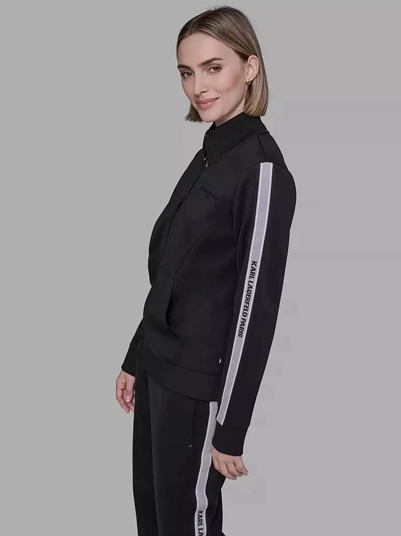 CHAQUETA DEPORTIVA CON CINTA DE LOGO - 4