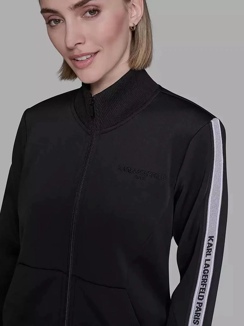 CHAQUETA DEPORTIVA CON CINTA DE LOGO - 5