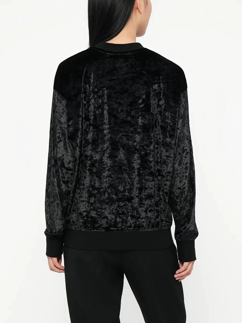 POLERON VELVET EFECTO CRUSHED CON LOGO - 2